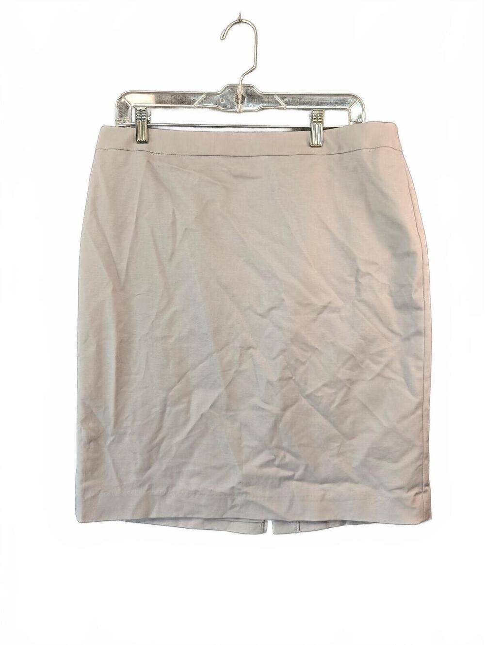 Liz Claiborne Career Gray Pencil Skirt Women's Size 12 Lined Stretch